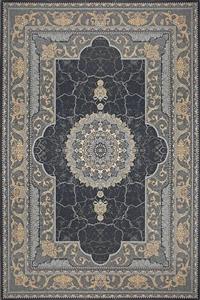 فرش ستاره پانیذ 700 شانه طرح کویر زمینه دودی (غیربرجسته)