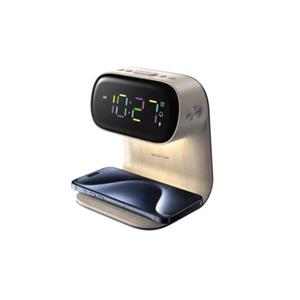 ساعت رومیزی و شارژر بی‌سیم گرین‌لاین مدل Bedside Clock GNBED15WCH