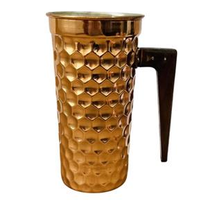 پارچ مسی سه بعدی طرح شش ضلعی کد ZH392.1 