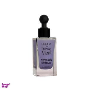 سرم ژل ضد چروک پوست صورت لدورا مدل Derma Meal مناسب شب حجم 30 میلی لیتر