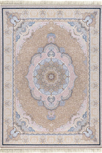 فرش داریوش 1500 شانه کلکسیون مینیاتور کد D1520 زمینه ترمه ای (برجسته)