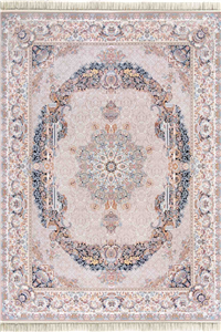 فرش داریوش 1500 شانه کلکسیون مینیاتور کد D1528 زمینه ترمه ای (برجسته)