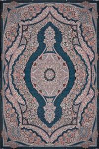 فرش ستاره پانیذ 700 شانه طرح نازنین زمینه سورمه ای (غیربرجسته)