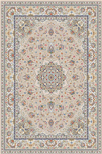 فرش ستاره کویر یزد 1000 شانه کلکسیون عالی قاپو کد HA51 زمینه 3012 (برجسته)