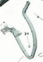 لولای درب صندوق عقب راست با براکت نصب جک گازی تارا ایساکو