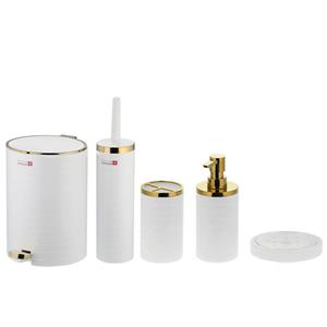 ست سرویس بهداشتی 5 پارچه کنتراست مدل خط درشت کد GD مبلمونسرا مدل 202094