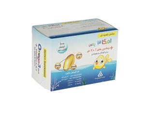 کپسول ژلاتینی امگا 3 پلاس دانا مناسب کودکان و نوجوانان بسته 100 عددی