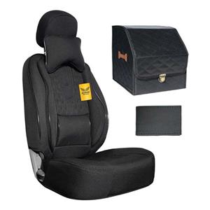 روکش صندلی خودرو سوشیانت مدل AUDI مناسب برای رنو ال 90 به همراه پشت گردنی و باکس صندوق و دورفرمان