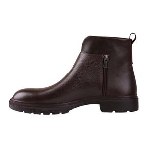 نیم بوت چرم طبیعی مردانه مونو کد J5525-088 رنگ قهوه ای تیره