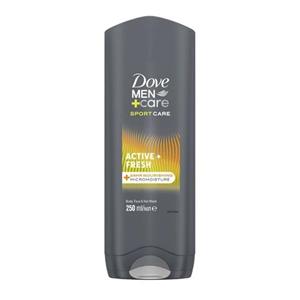 ژل شستشوی بدن، مو و صورت مردانه داو سری Sport Care با رایحه Active Fresh حجم 400 میل
