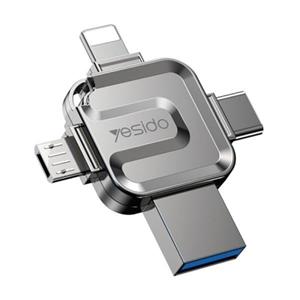 فلش 256 گیگ یسیدو Yesido FL15 OTG Type-C / Micro USB / Lightning USB3.0