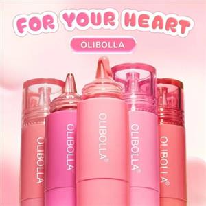 رژگونه مایع دکمه ای اولیبولا Olibolla اصلی آبرسان در 6 رنگ