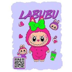 استیکر مدل عروسک لبوبو مدل labubu مجموعه 15 عددی