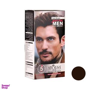 کیت رنگ مو آتوسا (Atousa) شماره 0.2 رنگ قهوه‌ای تیره حجم 100 میلی‌ لیتر