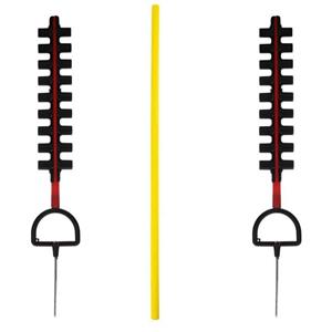  مانع تمرین فوتبال مدل پرشی میخ دار دو طرفه مجموعه 3 عددی 