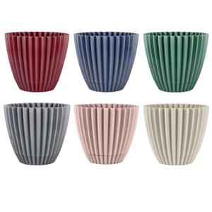 گلدان دانیال پلاستیک آذین مدل الماس 605 بسته 6 عددی