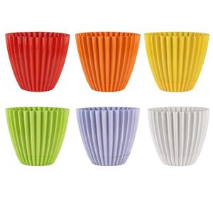 گلدان دانیال پلاستیک آذین مدل الماس 607 بسته 6 عددی