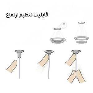 لوستر آویز مدرن نورازما مدل مربع 110 دو طرف نور با ریموت و اپ موبایل 