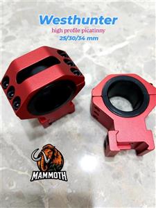 پایه دوربین وست هانتر -بلند-ریل ۲۲ -رینگ ۲۵/۳۰/۳۴ میلی متری