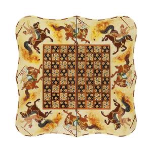 تخته نرد - شطرنج 40 خاتم مدل دالبری نقاشی چوگان