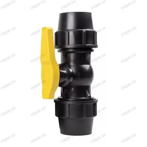 شیر توپی upvc مهره ماسوره ای دو سر دنده ویسپار سایز 75