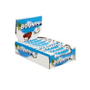 شکلات بونتی مغز نارگیلی ۵۷گرم بسته ۲۴عدد اصلی Bounty