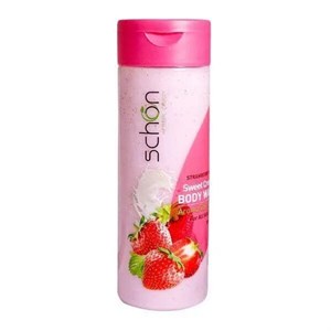 شامپو بدن شون (Schon) مدل STRAWBERRY & MILK حجم 300 میلی‌لیتر
