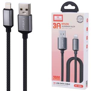 کابل لایتنینگ فست شارژ 3 آمپر ارلدام EC-200L طول 2 متر