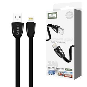 کابل آیفونی فست شارژ 2.4 آمپر ارلدام EC-111i طول 3 متر