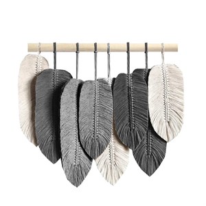 دیوارکوب بافتنی مدل مکرومه طرح برگ کد 4735