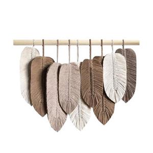 دیوارکوب بافتنی مدل مکرومه طرح برگ کد 4735