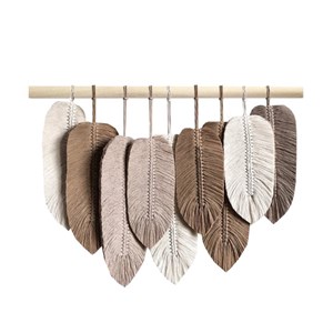 دیوارکوب بافتنی مدل مکرومه طرح برگ کد 4735-کپی