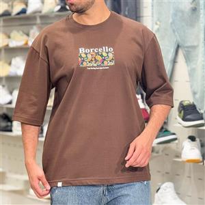 تیشرت مردانه مدل پاندا رنگ قهوه ای کد 992582