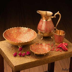 ست پذیرایی برنجی میناکاری کد 479
