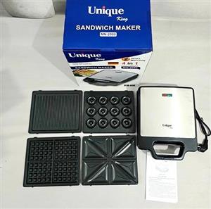 ساندویچ ساز چهار کاره یونیک مدل MN-2080
