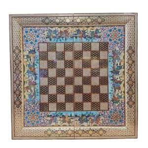 صفحه شطرنج خاتم کاری مدل چوگان کد 01