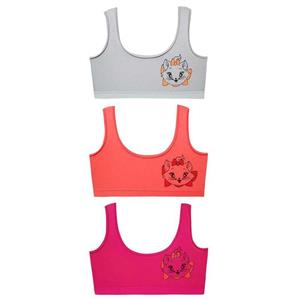 نیم تنه دخترانه ماییلدا مدل گربه خندان کد 5176-2 بسته 3 عددی