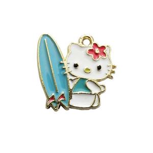 آویز گردنبند بچگانه مدل کیتی موج سوار AG 1037