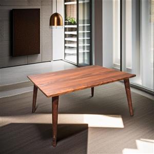 جلو مبلی مستطیل قهوه ای مدل مینیمال کد 421 دکوراش