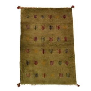 گبه فرش دستباف یک ونیم متری مدل بافت قشقای شیراز کد NKP.Z.N92