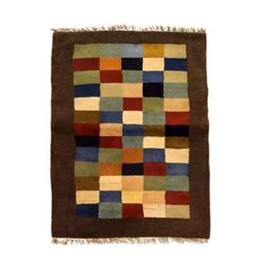 گبه فرش دستباف یک ونیم متری مدل بافت قشقای شیراز کد NKP.Z.N/78