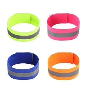 بازوبند شبرنگ ایمنی دوچرخه مدل پارچه مجموعه 4 عددی