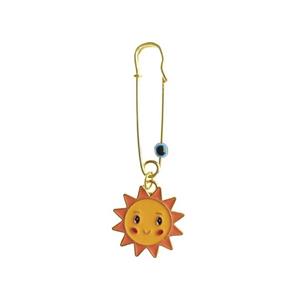 سنجاق سینه دخترانه لیمونار گالری مدل خورشید خانم کد happy sun
