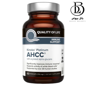 کپسول تقویت سیستم ایمنی کوالتی آف لایف مدل AHCC Kinoko platinum