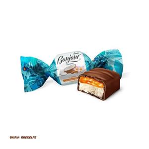 شکلات نارگیلی با طعم کارامل و بادام بونجور کنتی Konti Bonjour Coconut پک 250 گرمی