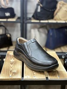 کفش مردانه آتروپات مدل بدون بند چرم طبیعی