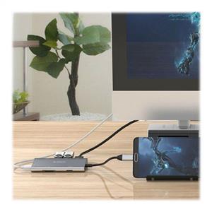 هاب Type-C به HDMI/USB/LAN  اوریکو مدل CLH-W2 ORICO CLH-W2 Type-C to HDMI/USB/LAN Adapter Hub