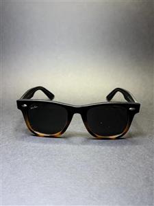 عینک RAYBAN فریم مشکی عسلی / شیشه دودی کد 6802
