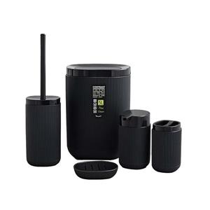 ست سرویس بهداشتی 5 تکه کنتراست مدل راه راه