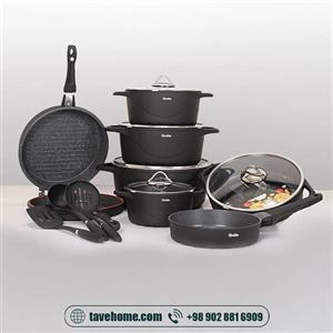 سرویس قابلمه 16 پارچه کی مولر مدل ایتالیاK.Muller pot set (14100011)